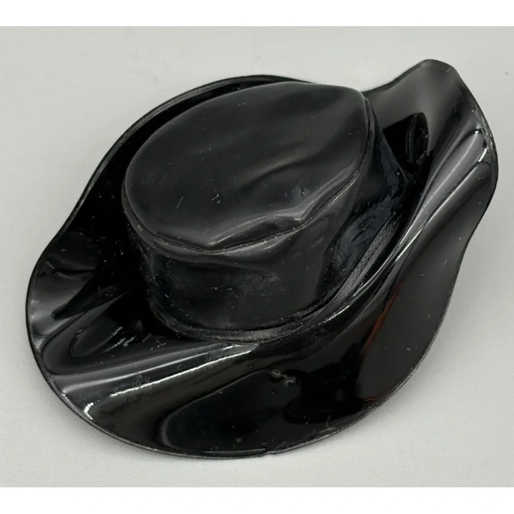 Vintage‎ Barbie Doll Black Raincoat & Hat Plastic Clothing Set